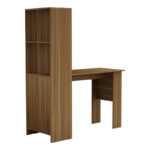 Office bookcase-desk Acumen melamine walnut 120x50x150cm - Слика 3