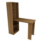 Office bookcase-desk Acumen melamine walnut 120x50x150cm - Слика 4