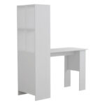 Office bookcase-desk Acumen melamine white 120x50x150cm - Слика 3