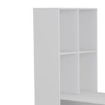 Office bookcase-desk Acumen melamine white 120x50x150cm - Слика 4