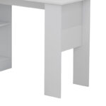 Office bookcase-desk Acumen melamine white 120x50x150cm - Слика 5