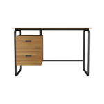 Office desk with drawers Clarity melamine walnut-black120x75x75cm - Слика 2