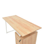 Office desk with drawers Prosper melamine natural-white140x60x76cm - Слика 5