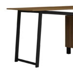 Office desk with drawers Prosper melamine walnut-black 140x60x76cm - Слика 6