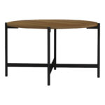 Масичка за кафе во ходник меламин орев-црна Д80x45 см