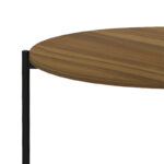 Coffee table Aisle melamine walnut-black D80x45cm - Image 5