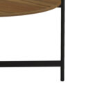 Coffee table Aisle melamine walnut-black D80x45cm - Image 6