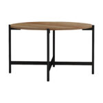 Coffee table Aisle melamine natural-black D80x45cm
