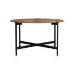 Coffee table Aisle melamine natural-black D80x45cm - Image 3