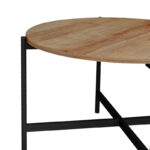 Coffee table Aisle melamine natural-black D80x45cm - Image 5
