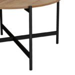 Coffee table Aisle melamine natural-black D80x45cm - Image 6