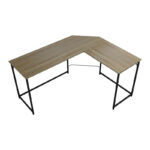 Right corner office desk Impetus melamine sonoma-black 150x120x75 - Image 4