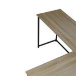 Right corner office desk Impetus melamine sonoma-black 150x120x75 - Image 5