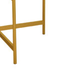 Coffee table Aisle white marble melamine-gold metal D80x45cm - Image 6
