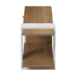 Standi melamine TV stand in natural-white color 120x25x36.8cm - Слика 4
