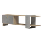 Standi TV stand in sonoma-grey cement color 120x25x36.8cm - Слика 3