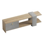 Standi TV stand in sonoma-grey cement color 120x25x36.8cm - Слика 4