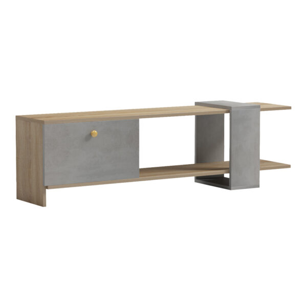 Standi TV stand in sonoma-grey cement color 120x25x36.8cm