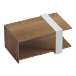 Coffee table Masasi in natural-white color 80x50x35cm - Image 3