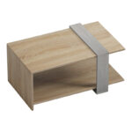 Coffee table Masasi in sonoma-grey cement color 80x50x35cm - Слика 4
