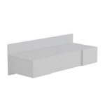 Paltar wall-mounted bedroom toilet with mirror in white 100x39.1x33cm - Слика 4