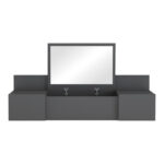 Dressing table Paltar melamine in grey color 100x39.1x33cm - Слика 2
