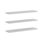 Divar wall shelf in white color 60x14.5x1.8cm