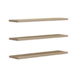 Divar melamine wall shelf in sonoma color 60x14.5x1.8cm