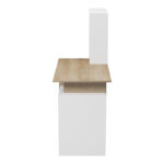 Ofiice desk with a bookshelf and a cabinet Meza in sonoma-white color 146.3x55x128.8cm - Слика 6