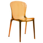 Chair Sawyer PC color brown transparent