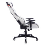 Office Gaming chair Mazol pu black-white 66x56x135cm - Слика 4