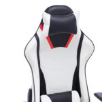 Office Gaming chair Mazol pu black-white 66x56x135cm - Слика 6