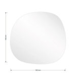 Frameless 1 mirror black 49x1.2x52cm - Слика 3