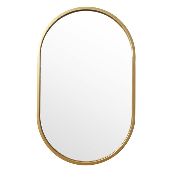 Mirror Ellipse golden 50x2x80cm