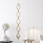 Mirror Deco 1 golden 12.7x2.5x129.5cm - Слика 2