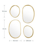 Mirror Klelia 4pieces 60x2x96.5cm - Слика 3
