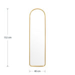 Mirror Zelicie gold 40x2.5x152cm - Слика 5