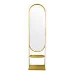 Mirror Anelsa gold 45.5x25x180cm