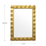 Mirror Fezco golden 72x3x102cm - Слика 4