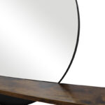 Mirror with shelf Salmin metal in black shade 80x10x60cm - Image 5