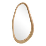 Oval mirror Baloa mdf in natural shade 44x4x80cm - Слика 3