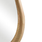 Oval mirror Baloa mdf in natural shade 44x4x80cm - Слика 5