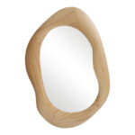 Oval mirror Enola mdf in natural shade 54x2.5x80cm