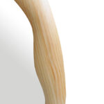 Oval mirror Enola mdf in natural shade 54x2.5x80cm - Image 5
