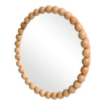 Specio wood mirror in natural shade Φ60x4.5cm - Image 3