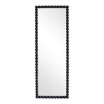Ledalo wood mirror in black shade 45x4.5x130cm