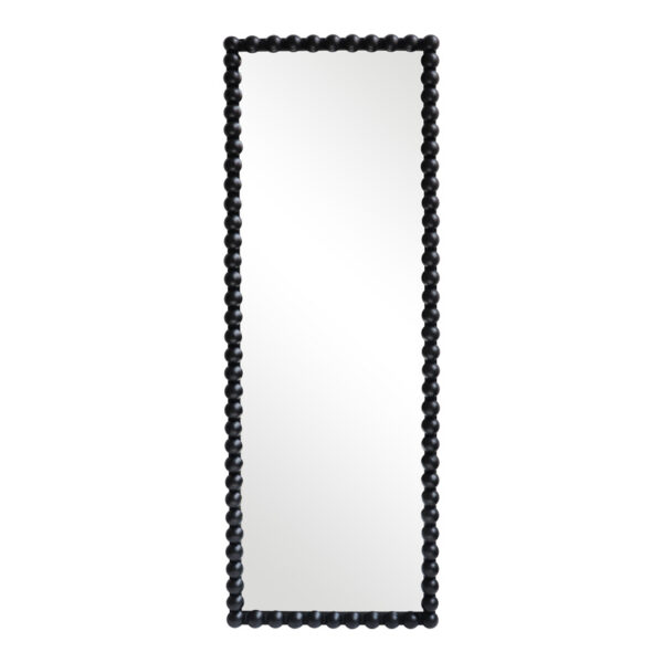 Ledalo wood mirror in black shade 45x4.5x130cm