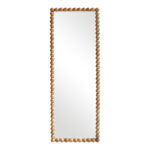 Ledalo wood mirror in natural shade 45x4.5x130cm
