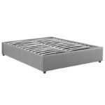Double bed Circe PU grey with storage 150x200cm - Слика 2