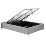 Double bed Circe PU grey with storage 150x200cm - Слика 3